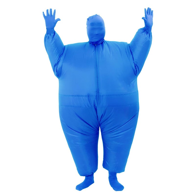 RHYTHMARTS Blue Inflatable Costume Full Body Suit Inflatable Halloween Costumes Fancy Dress for Adult (Blue) - Image 1
